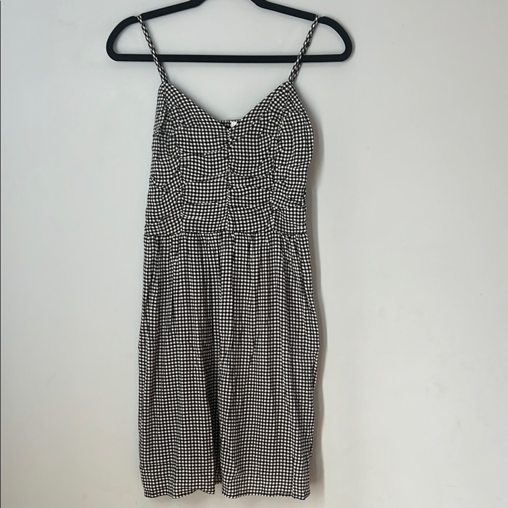 NWT‎ Maurices Women’s Black and White Checkered Gingham Mini Dress Size X-Small